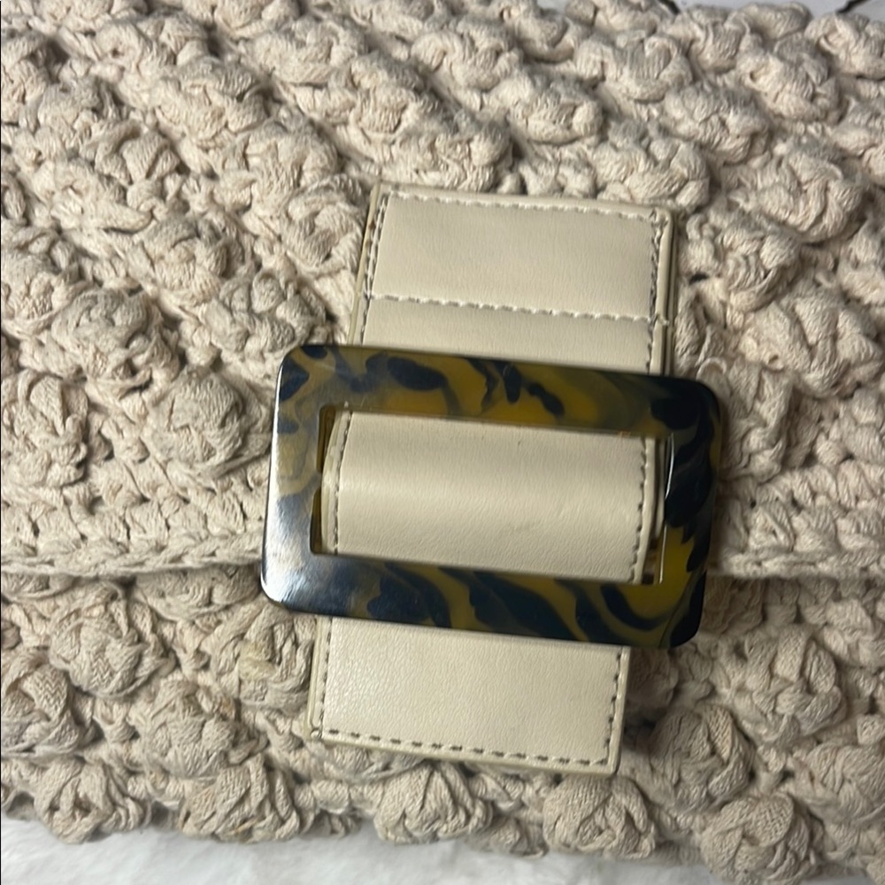 No Boundaries Cream Woven Shoulder Bag - Picture 2 of 11